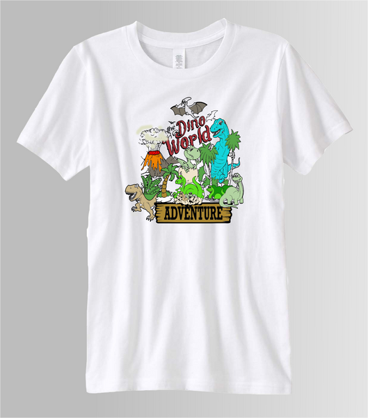 Coloring T-shirts UNISEX (Dinosaur Adventure)