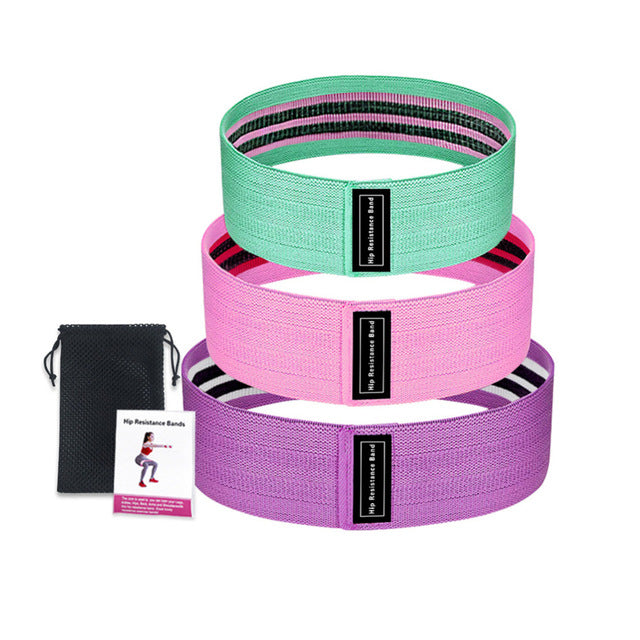 3-Piece Set Fitness Rubber Bands Expander Elastic Band For Fitness