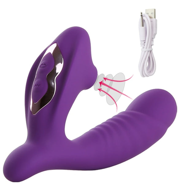 Silicone Vagina Sucking Vibrators 10 Speed Vibrating Sex Toys for Woman