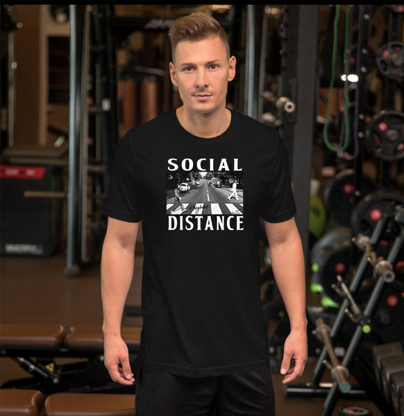 Social Distance Short-Sleeve Unisex T-Shirt