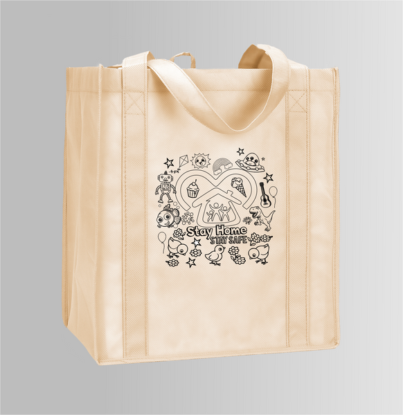 Tote Coloring Bag (Stay Home Stay safe)